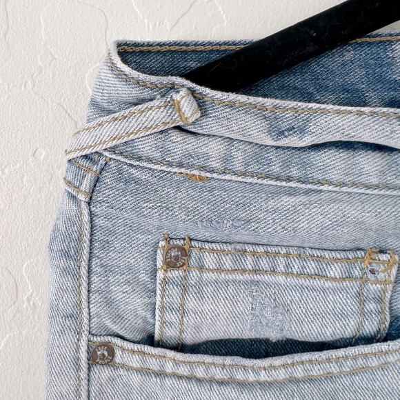 Free People Lacey Lace Trim Denim Shorts - Picture 11 of 12